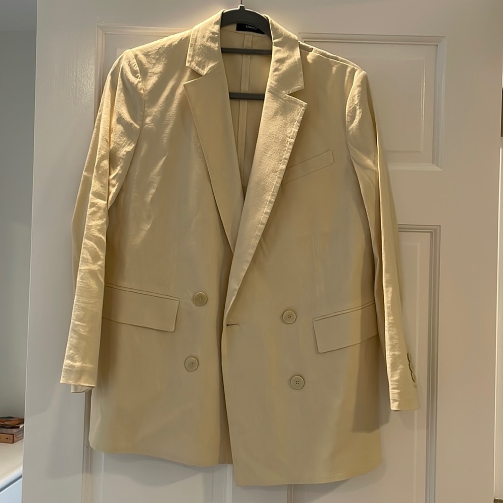 Theory Summer Blazer in Ivory
